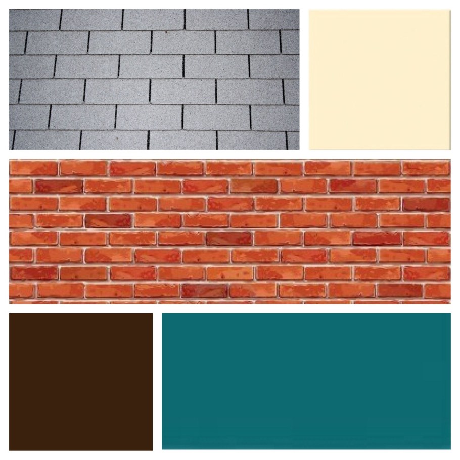 Цвет кирпича сочетание цветов