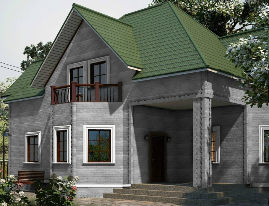 Коттедж из облицовочного кирпича
