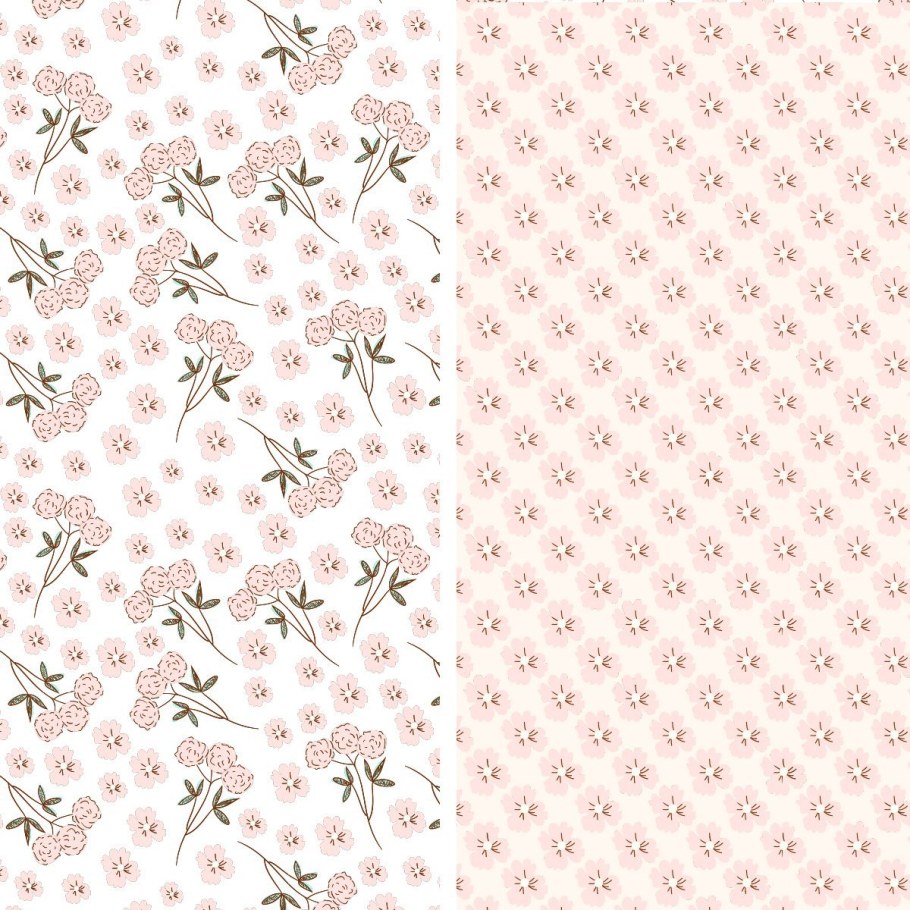 Орнамент мелкий цветочек