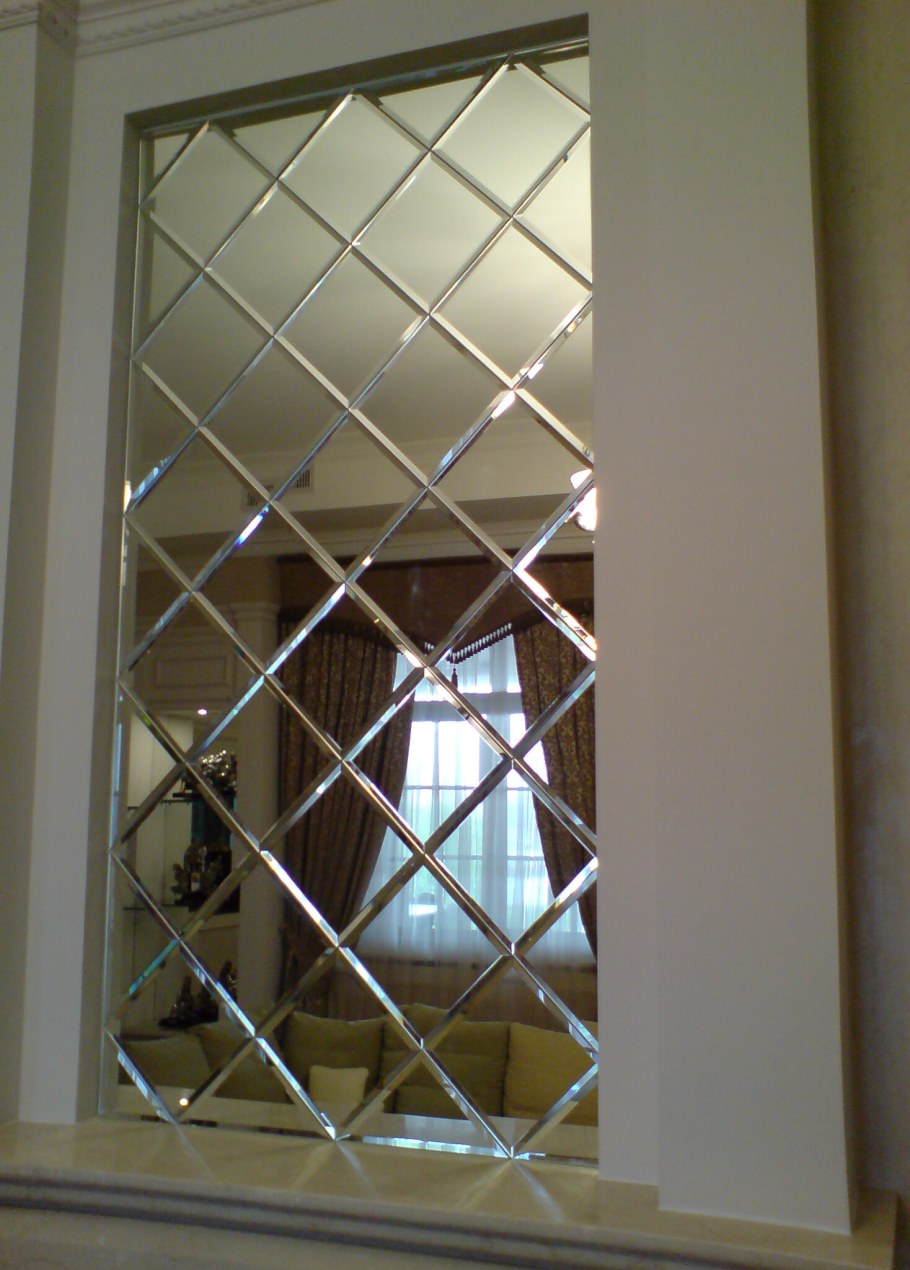 Плитка зеркальная Титан фацет 200х200