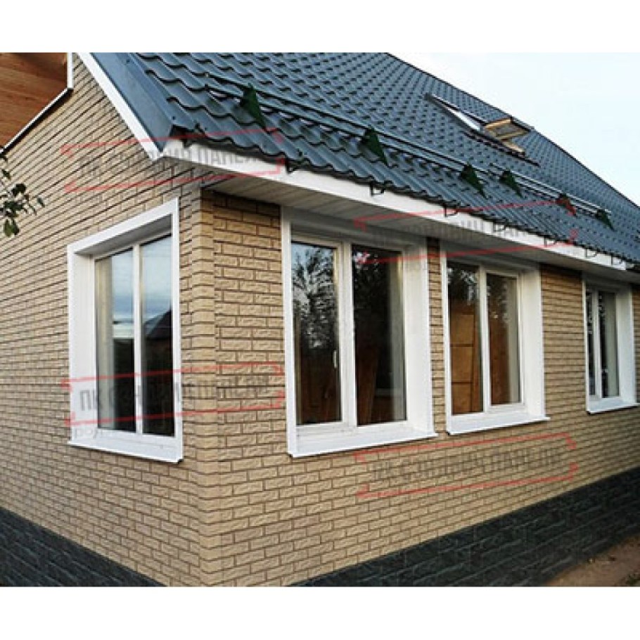 Сайдинг под кирпич