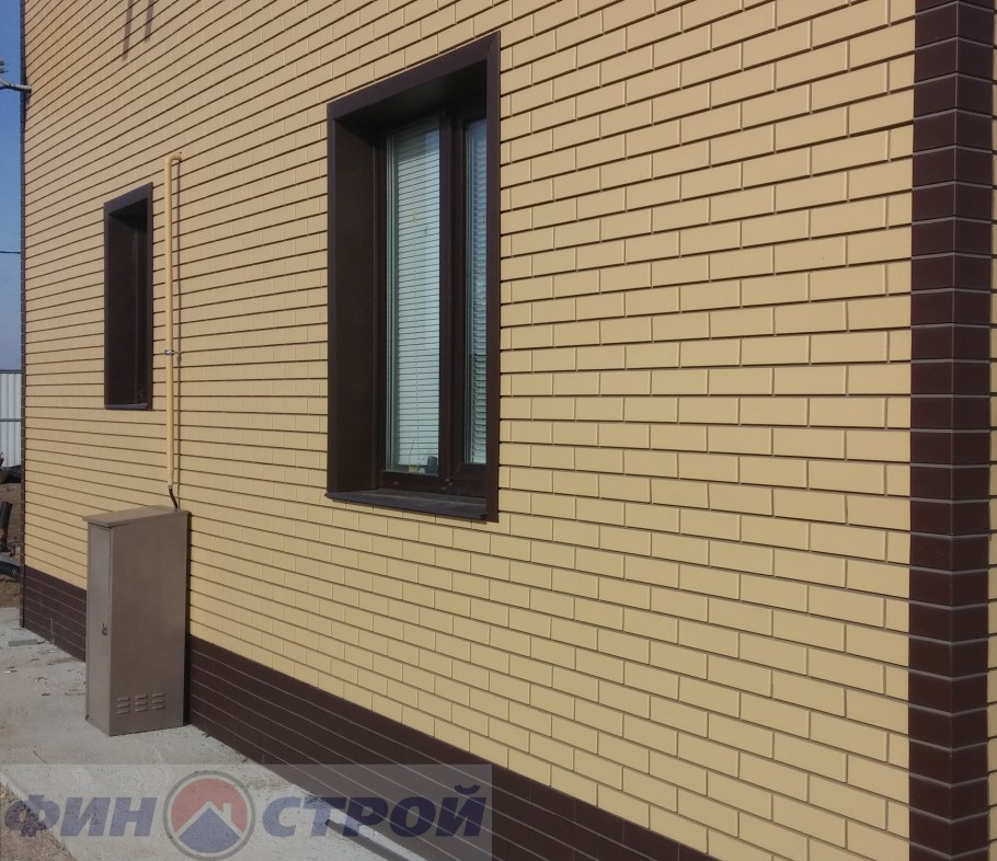 Фасадная панель FINEBER кирпич