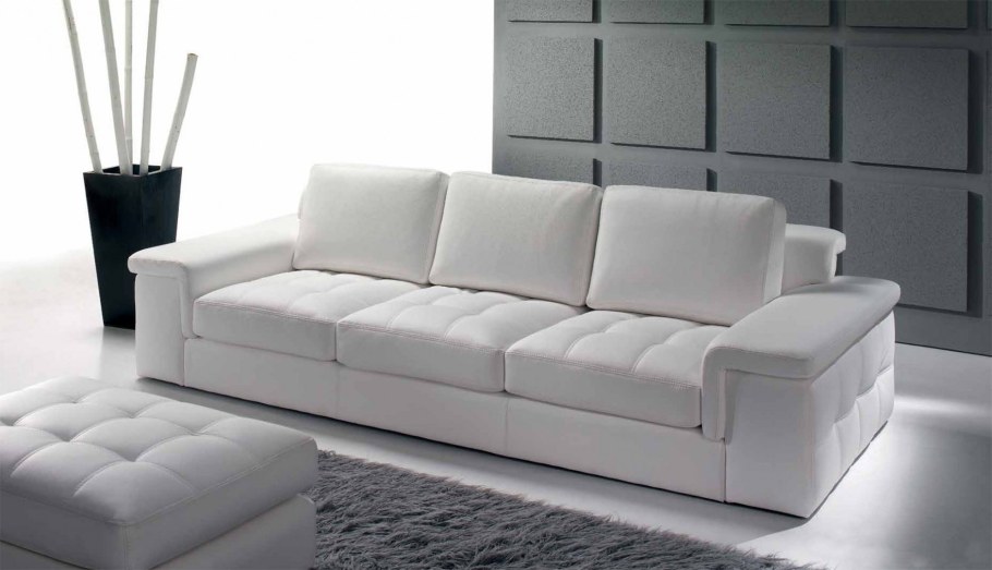 Современный белый диван