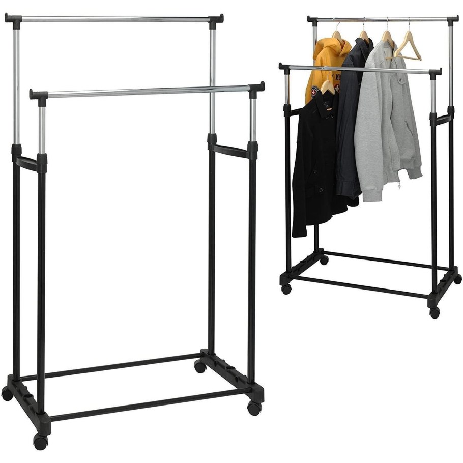 Вешалка напольная Ecodecor e-1004 84x42x165cm на колесах