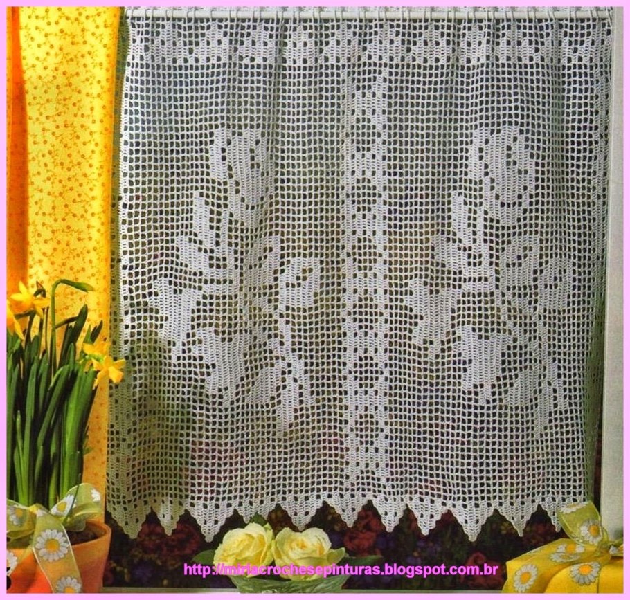 Занавески крючком