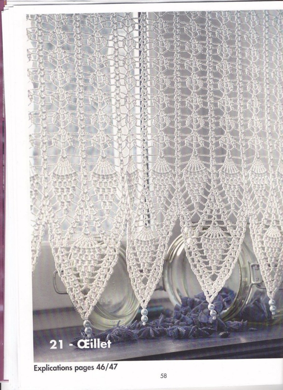 Шторы в филейной технике