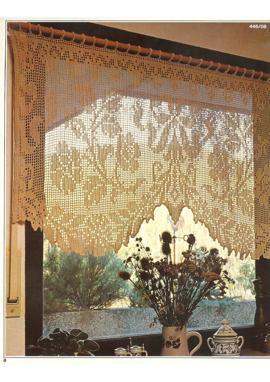 Шторы крючком на окна