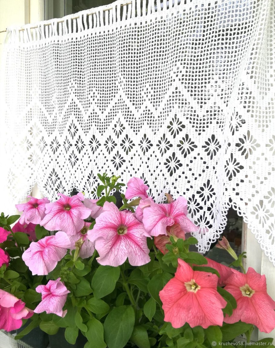 Занавески крючком