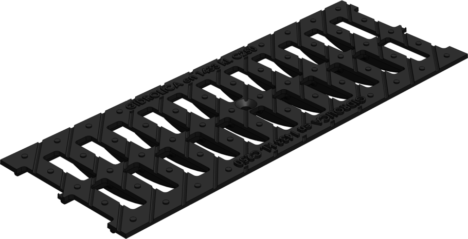 Решетка водоприемная Gidrolica Standart РВ-15.18,6.50- щелевая чугунная ВЧ, с250