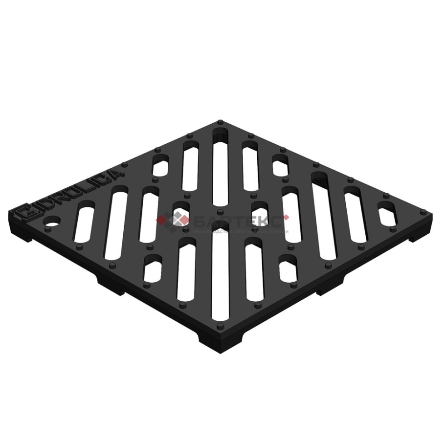 Решетка водоприемная к дождеприемнику РВ-28,5.28,5 чугунная щелевая