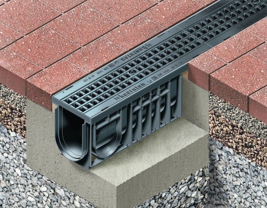 Лоток ПВУ водоприемник бетонный