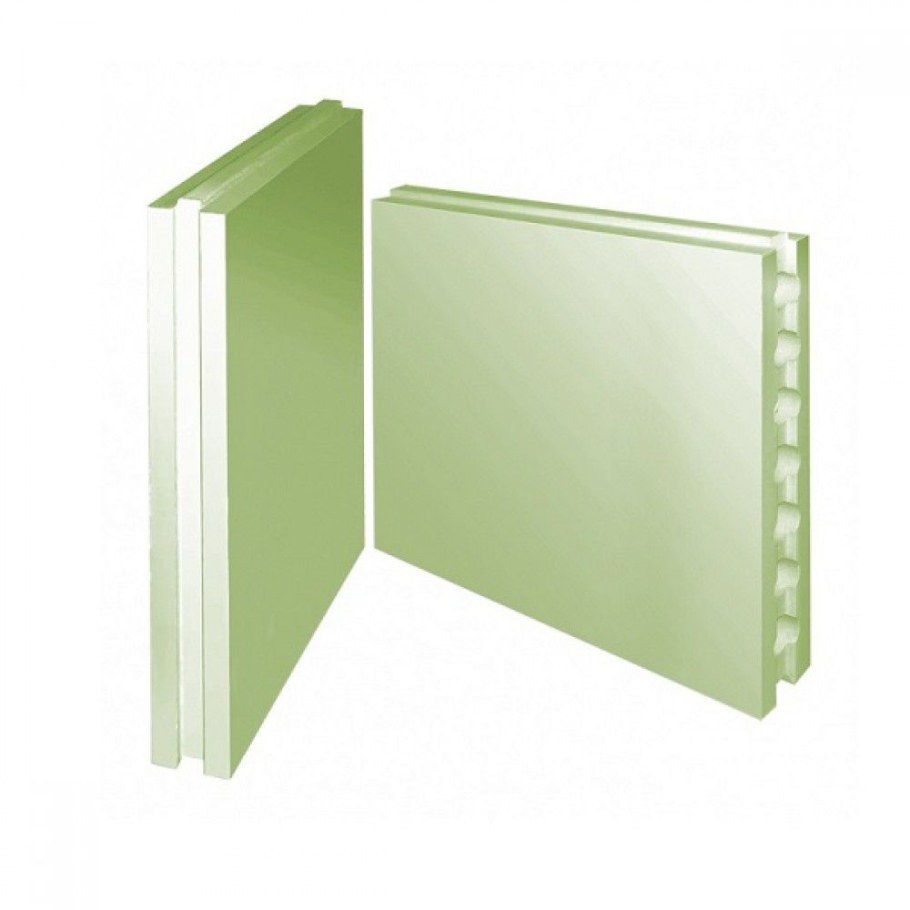 Волма плита гипсовая пазогребневая 667х500х80мм влагостойкая полнотелая