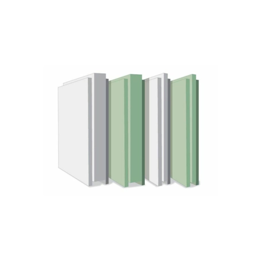 Плита пазогребневая 667х500х80 мм. "Хабез" полнотелая