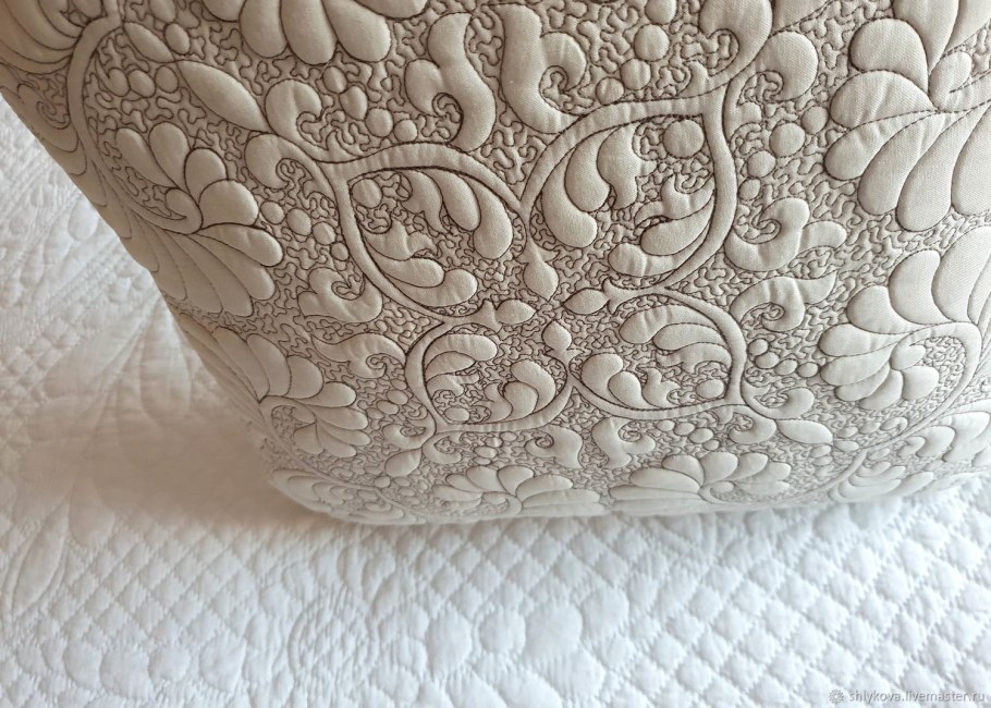 Шадоу трапунто на органзе