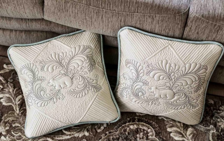 Подушки со стежкой