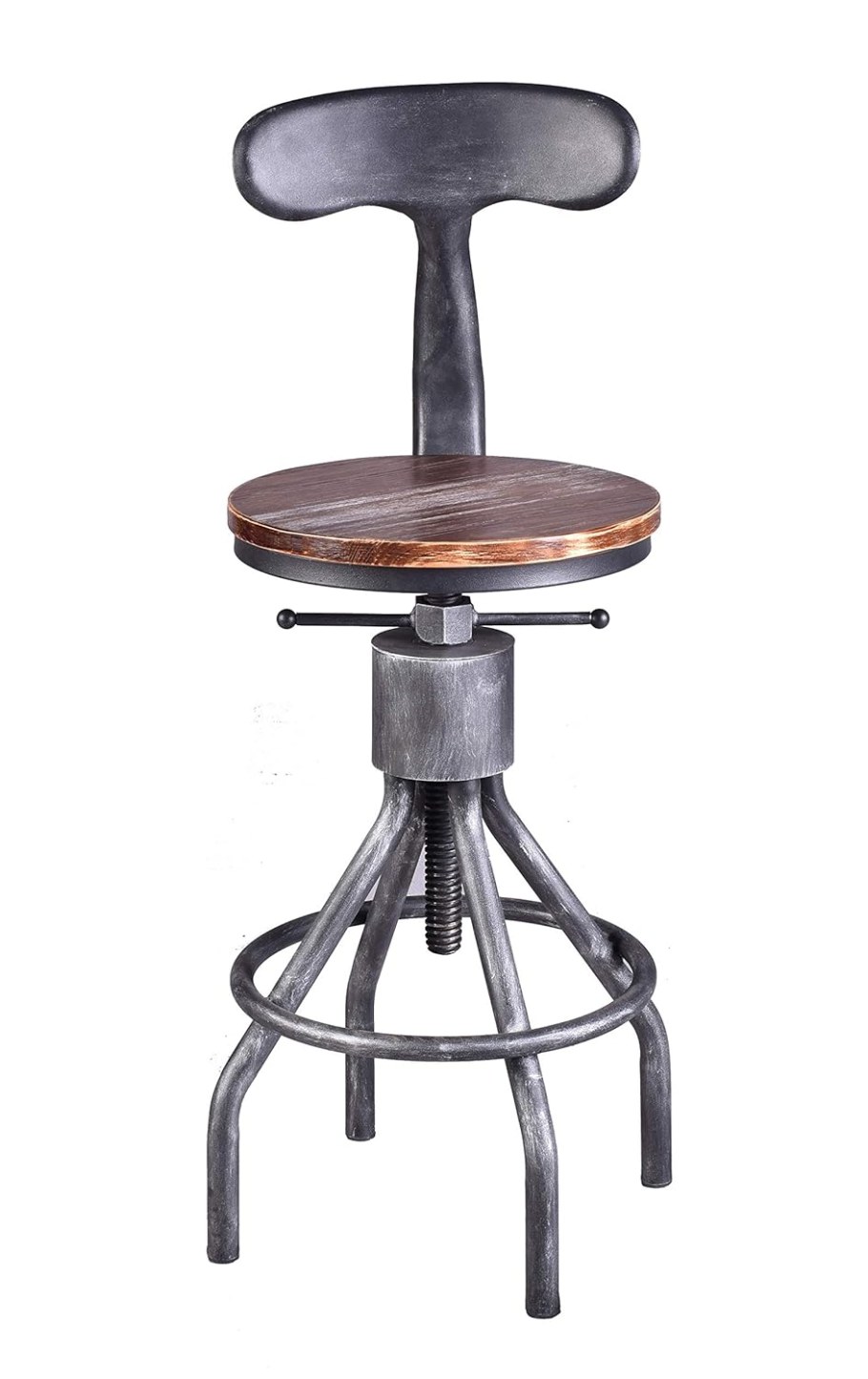 Деревянный поворотный стул