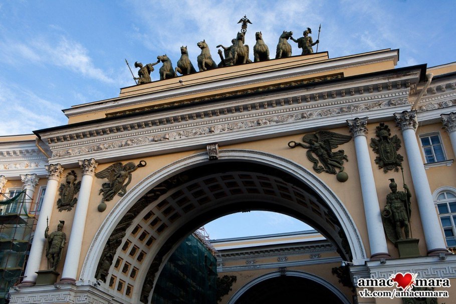 Триумфальная арка генерального штаба Санкт-Петербург