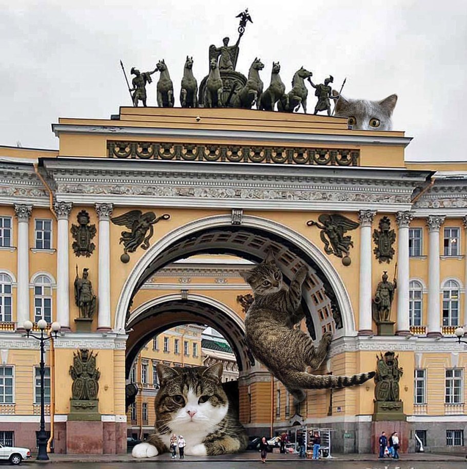 Триумфальная арка главного штаба в Санкт-Петербурге