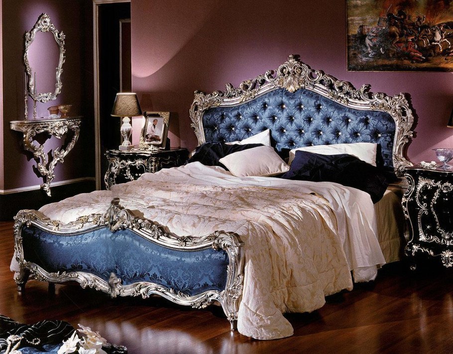 Спальни Италии в стиле Барокко рококо