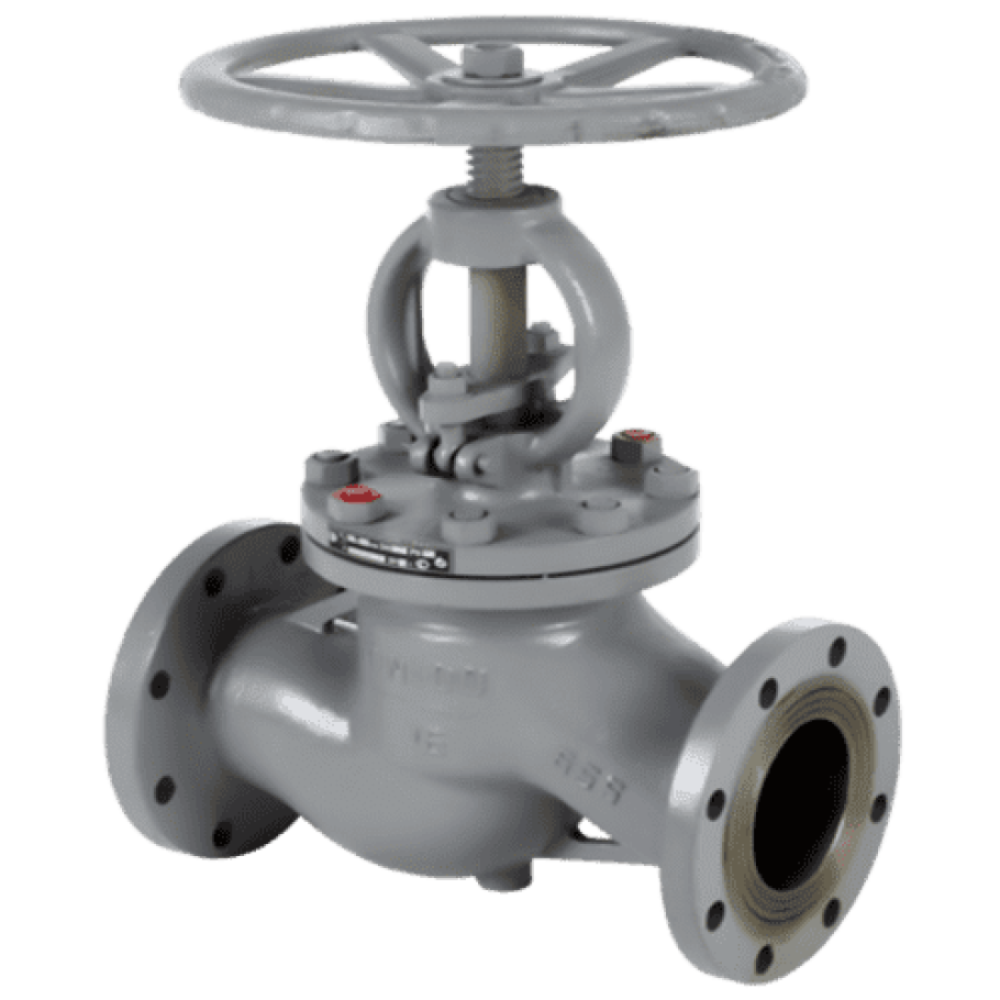 Клапан запорный сталь 15с65нж Ду 40 ру16 Тмакс=425 ОС фл