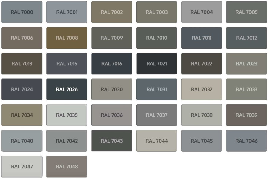 RAL 7024 серый порошковая краска