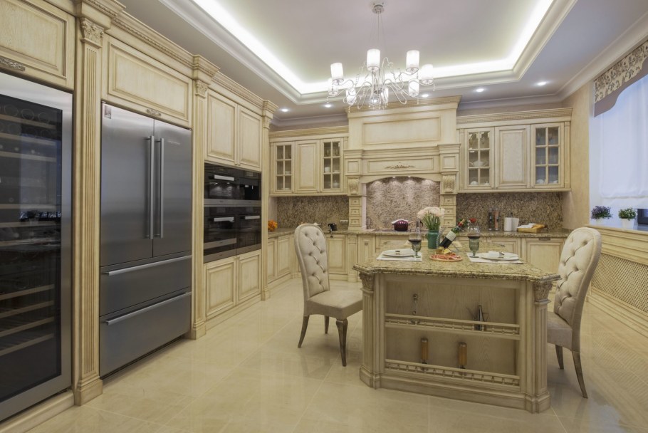 Фартук для кухни в классическом стиле