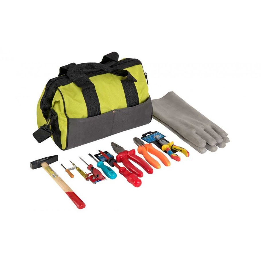 Набор инструмента электромонтера МТС-1-РТ 12шт мультиметр, без Буравов