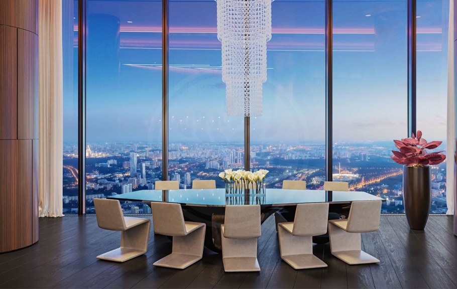 Москва Сити башня Федерация пентхаус