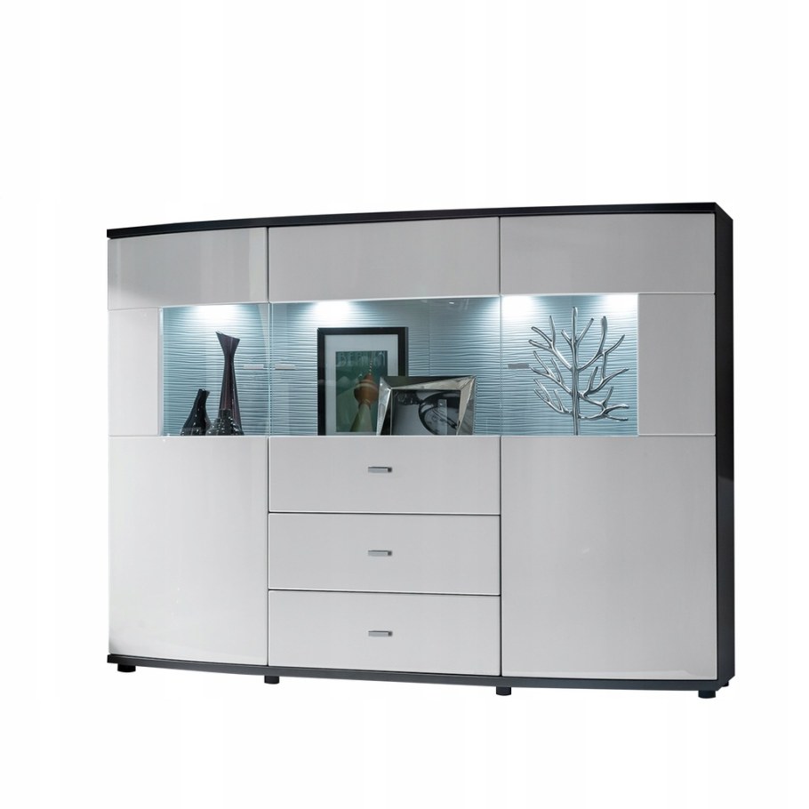 Комод со стеклянными фасадами