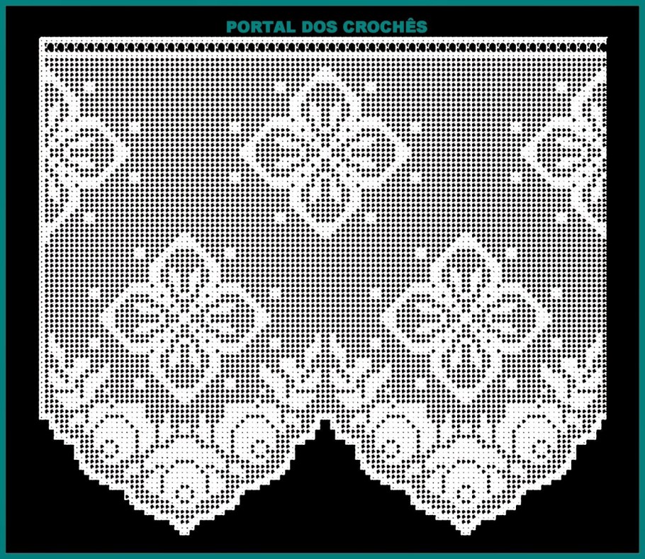 Занавески крючком филейное вязание