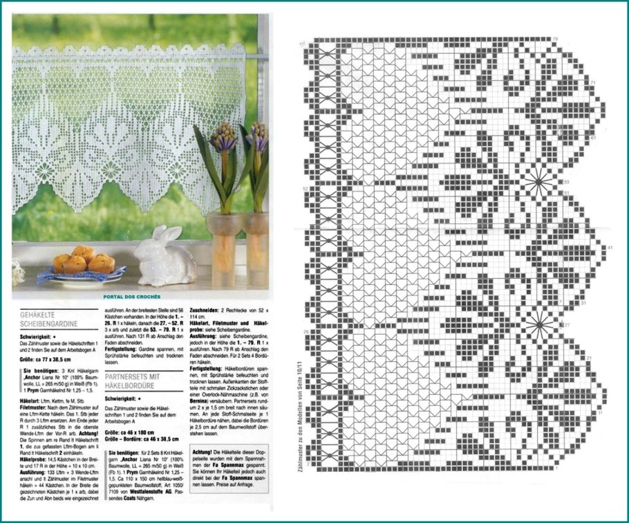Занавески крючком схемы