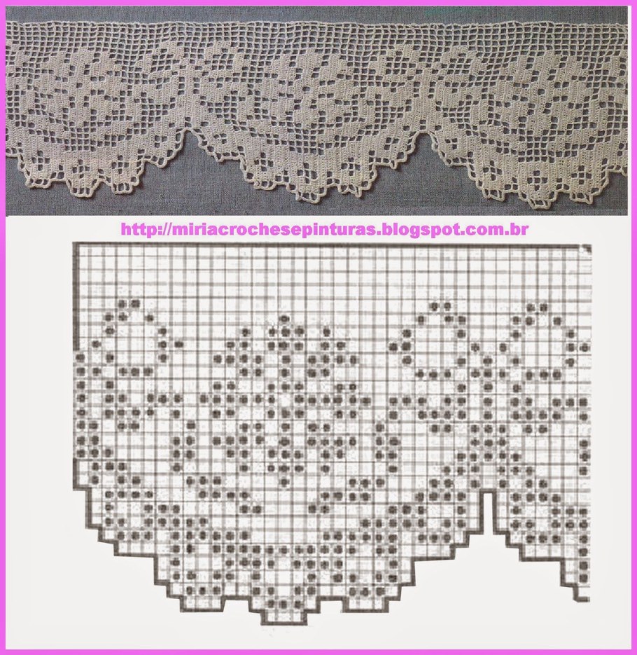 Филейное вязание Подзоров крючком