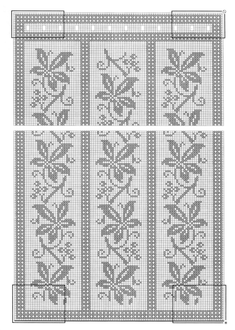 Узоры для филейного вязания