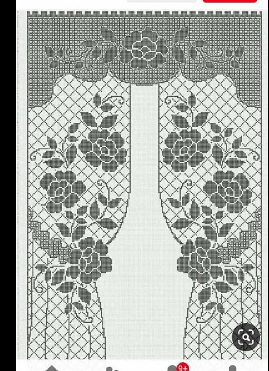 Филейные узоры для штор