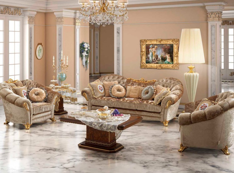 Мягкая мебель классика для гостиной