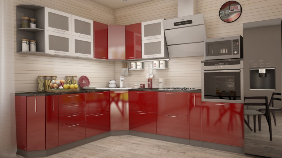 Кухня олива ДСВ гранат