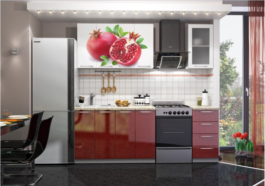 Кухня олива 1,6м лайм