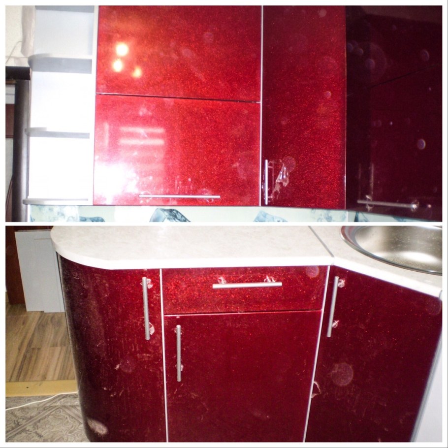 Кухня гранат металлик