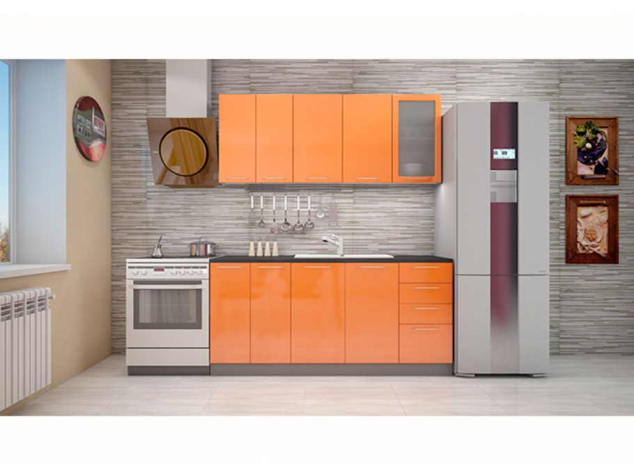 Кухня София олива бетон