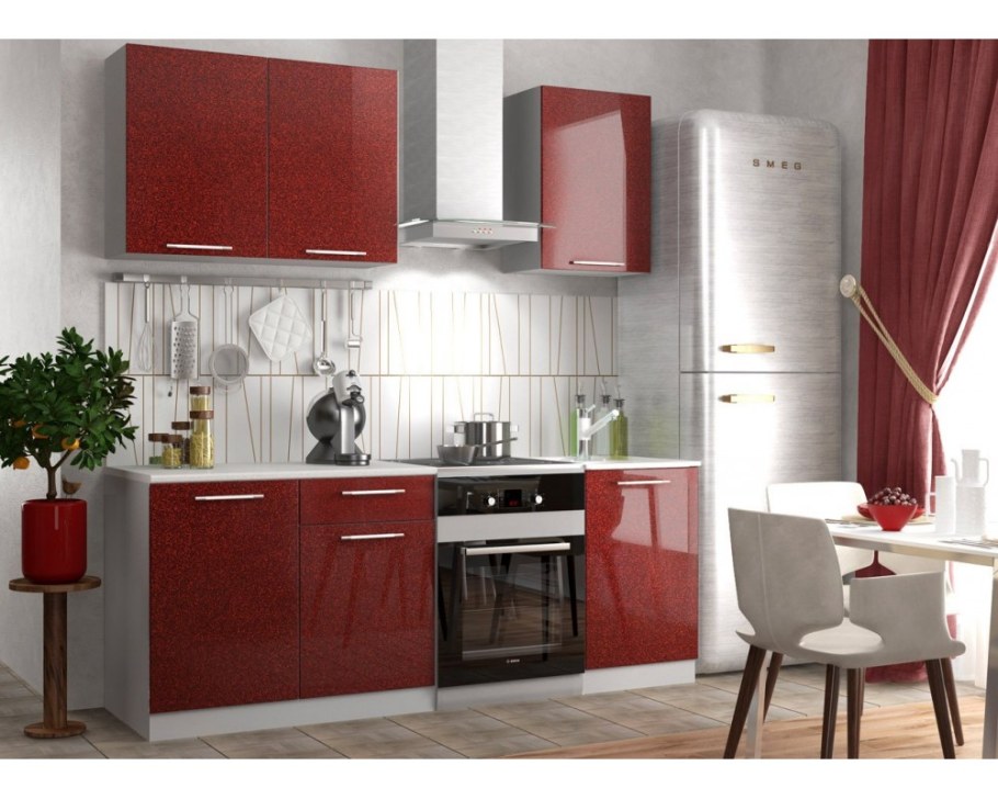 Кухня олива ДСВ гранат