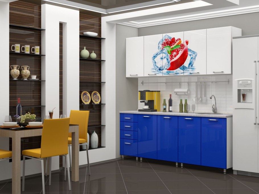 Кухня с фотопечатью Фреш 2,0м