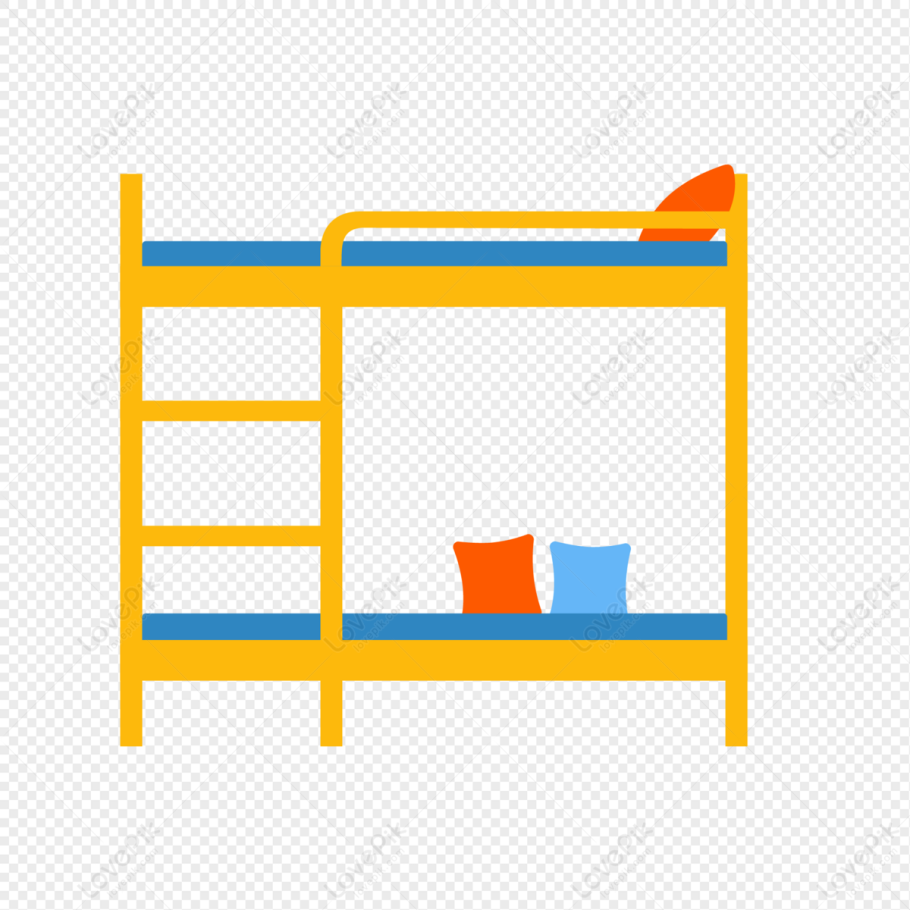 Нарисовать двухъярусную кровать