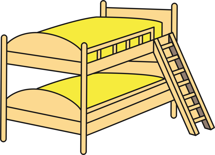 Мультяшная двухэтажная кровать