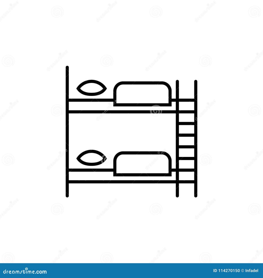 Двухъярусная кровать иконка