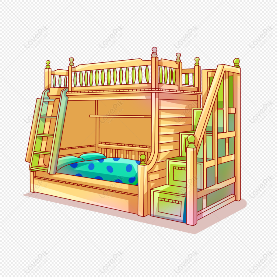 Двухэтажная кровать рисунок