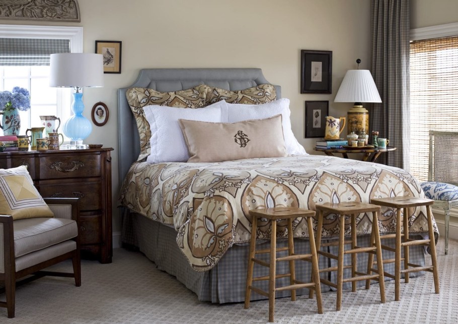 Интерьер спальни 12 кв.м в американском стиле