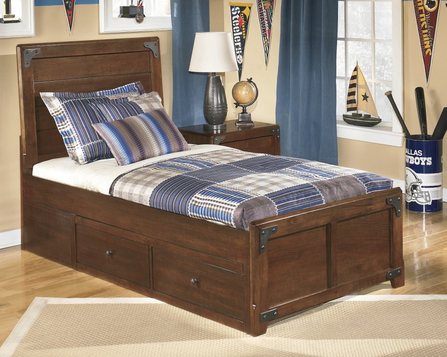 Высокие кровати односпальные