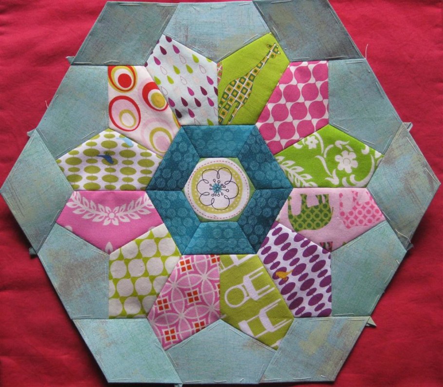 Гексагоны пэчворк Прихватки