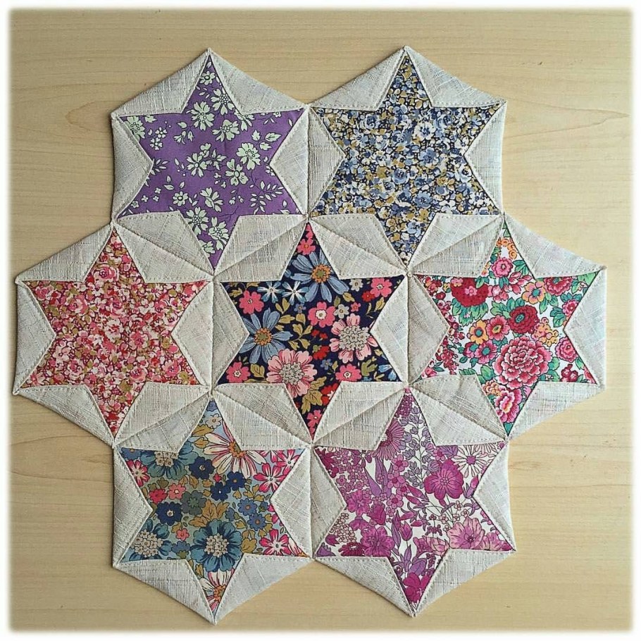 Гексагон в Лоскутном шитье