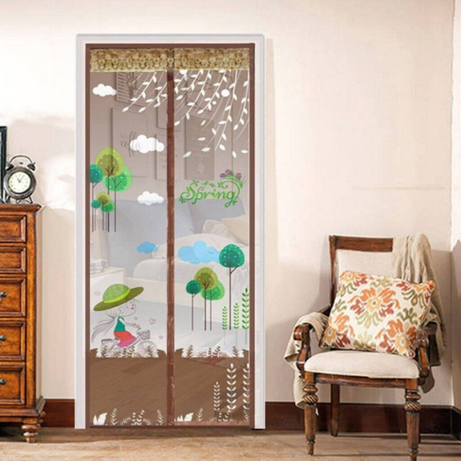 Тюль на магнитах от комаров